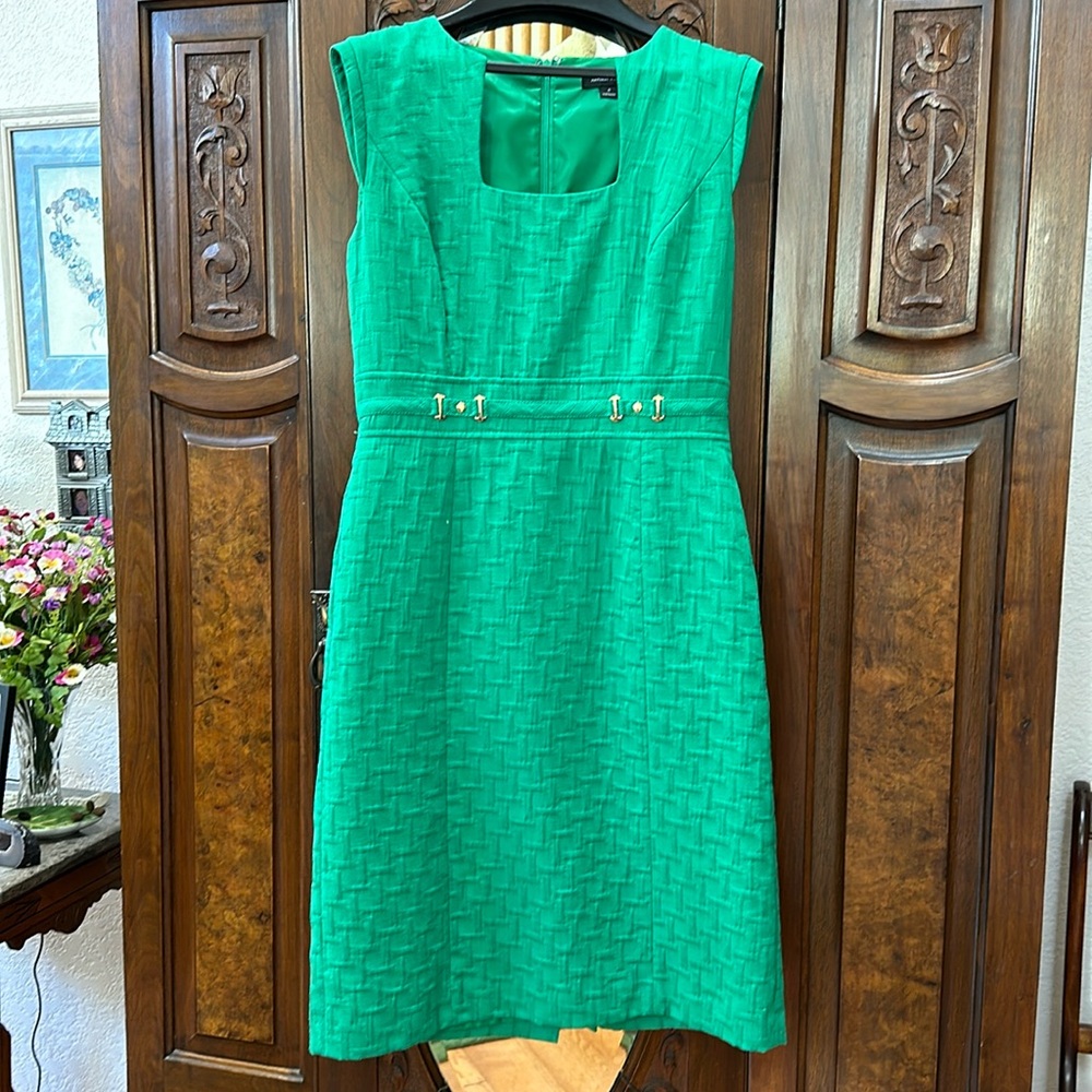 Tahari dress. Beautiful green